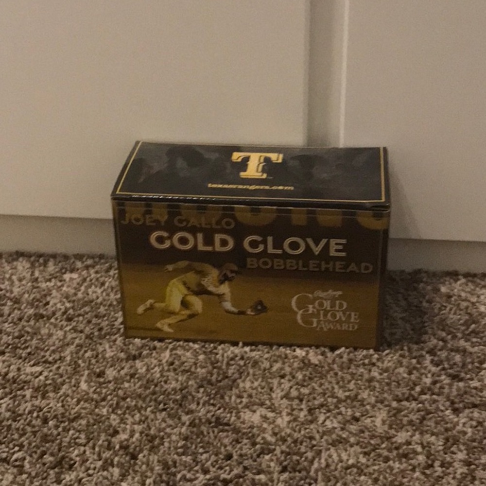 Joey Gallo, Texas Rangers. Gold glove bobble head